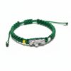 Pulsera de hilo verde con dije de San Judas Tadeo