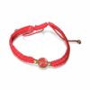 Pulsera de hilo rojo con medalla de San Benito (encapsulada)