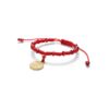Pulsera de hilo rojo con San Benito y ojo turco
