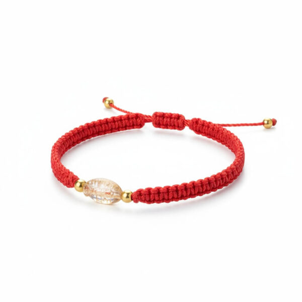 Pulsera de hilo rojo con medalla de la Virgen de Guadalupe