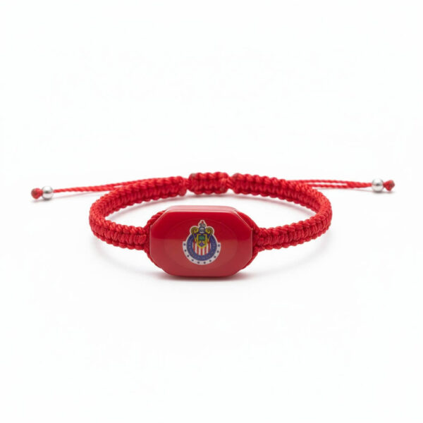 Pulsera de hilo tejido con el escudo del Guadalajara (Chivas)