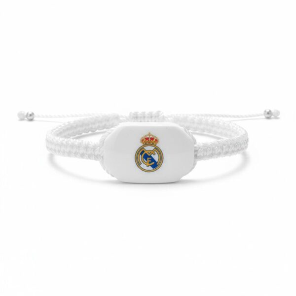 Pulsera de hilo tejido con el escudo del Real Madrid C.F.