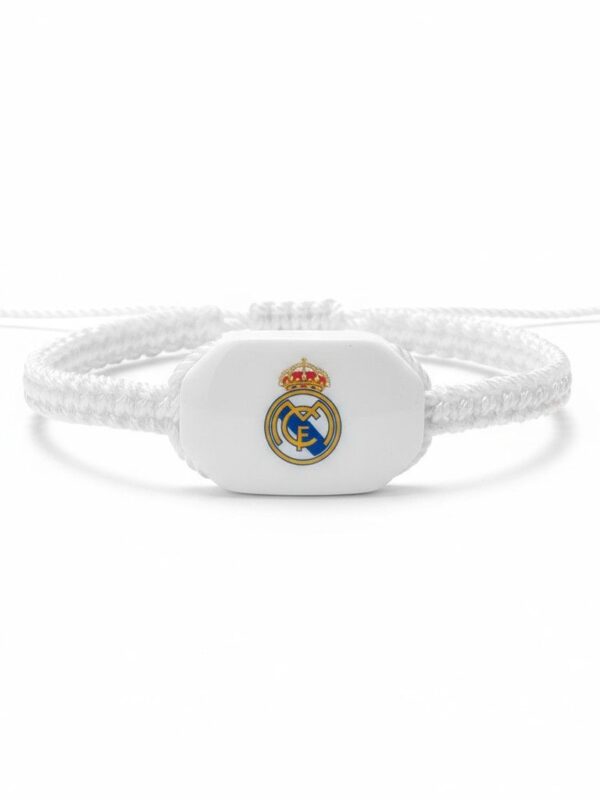 Pulsera de hilo tejido con el escudo del Real Madrid C.F.