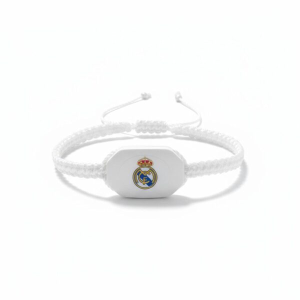 Pulsera de hilo tejido con el escudo del Real Madrid C.F.