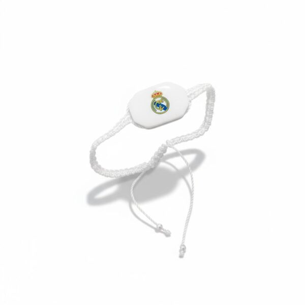 Pulsera de hilo tejido con el escudo del Real Madrid C.F.