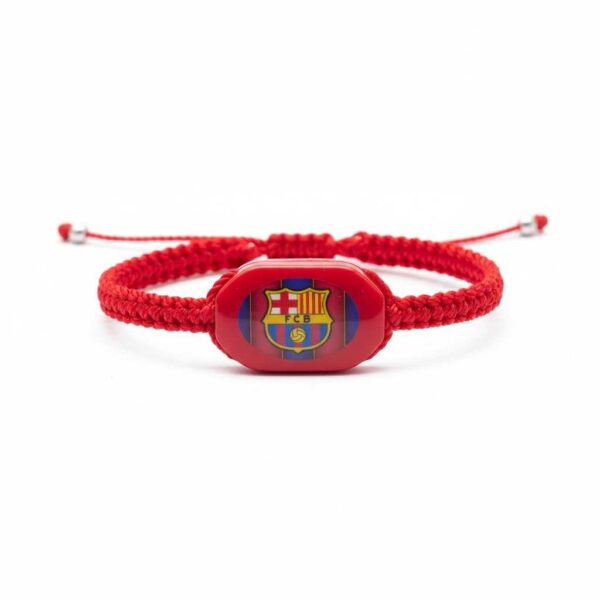Pulsera de hilo tejido con el escudo del F.C. Barcelona