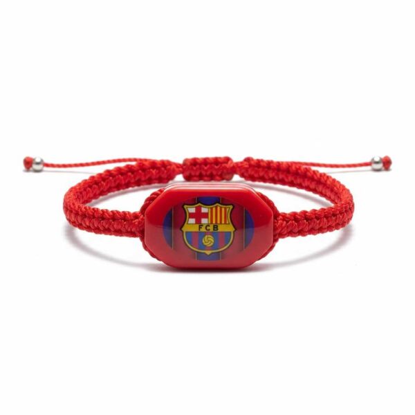 Pulsera de hilo tejido con el escudo del F.C. Barcelona