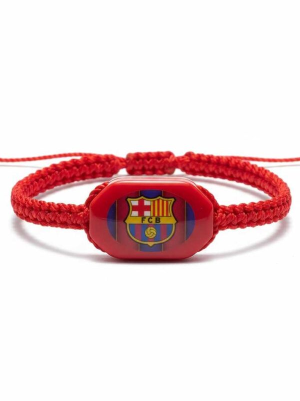 Pulsera de hilo tejido con el escudo del F.C. Barcelona