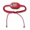 Pulsera de hilo tejido con el escudo del F.C. Barcelona