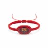 Pulsera de hilo tejido con el escudo del F.C. Barcelona