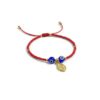 Pulsera de chaquira y protección: Diseño único con San Benito y ojos turcos