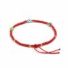 Pulsera de chaquira: ¡Triple protección en el color que elijas! (rojo, azul o rojinegra)