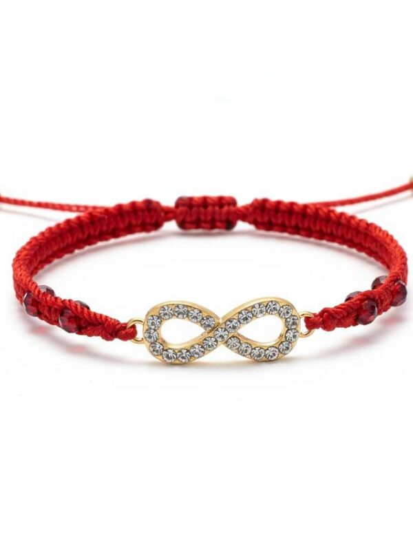 Pulsera de hilo (rojo o negro) e infinito: Lazos de amor y protección eterna