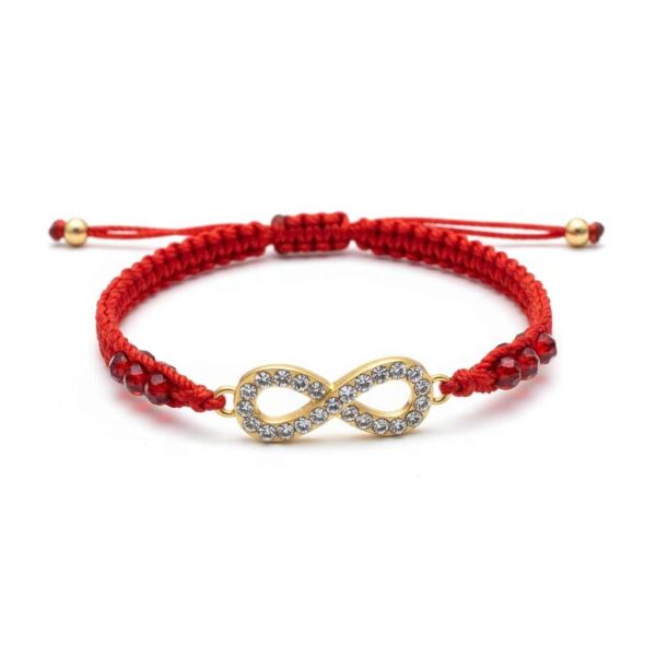 Pulsera de hilo (rojo o negro) e infinito: Lazos de amor y protección eterna