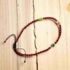 Pulsera de chaquira: ¡Triple protección en el color que elijas! (rojo, azul o rojinegra)