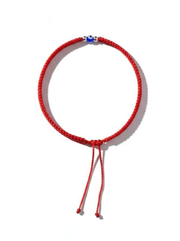 Pulsera minimalista: El poder de la sencillez (hilo rojo y ojo turco)