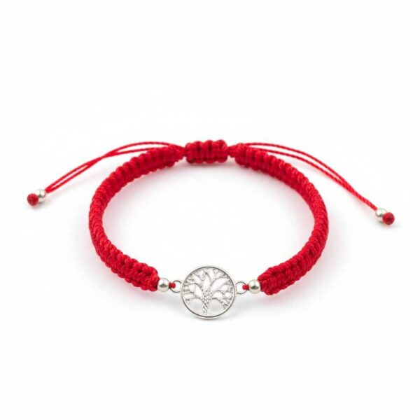 Pulsera mística: Hilo rojo y el símbolo del árbol de la vida