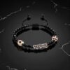 🖤 Pulsera de devoción Negra: Santa Muerte, protección absoluta y elegancia mate