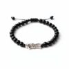 🖤 Pulsera de la Santa Muerte: El Poder de la protección absoluta (negro mate)