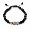 🖤 Pulsera de la Santa Muerte: El Poder de la protección absoluta (negro mate)