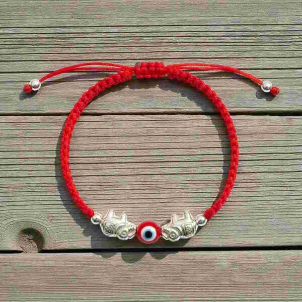 Pulsera de la fortuna: Elefantes, ojo turco y la fuerza del hilo rojo