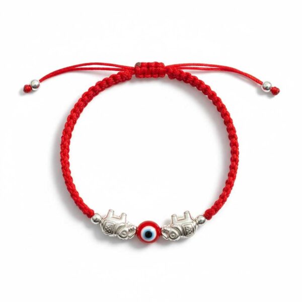 Pulsera de la fortuna: Elefantes, ojo turco y la fuerza del hilo rojo