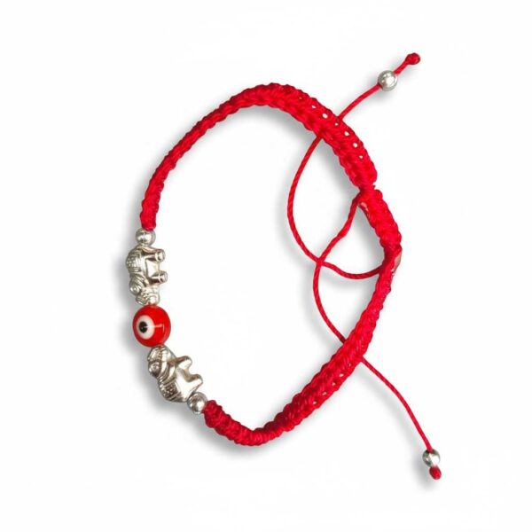 Pulsera de la fortuna: Elefantes, ojo turco y la fuerza del hilo rojo
