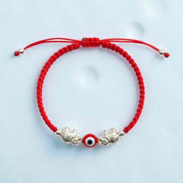 Pulsera de la fortuna: Elefantes, ojo turco y la fuerza del hilo rojo