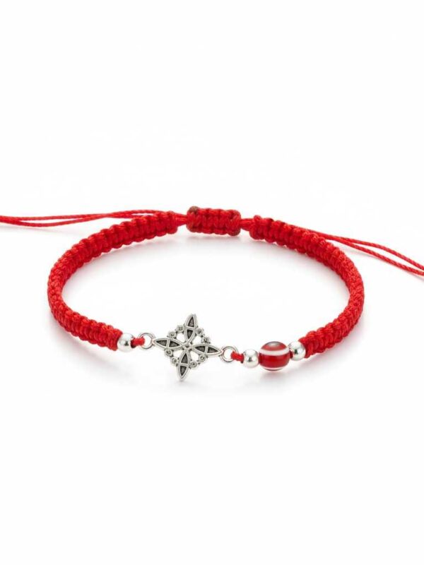 Pulsera de protección múltiple: Nudo celta, ojo turco y hilo rojo