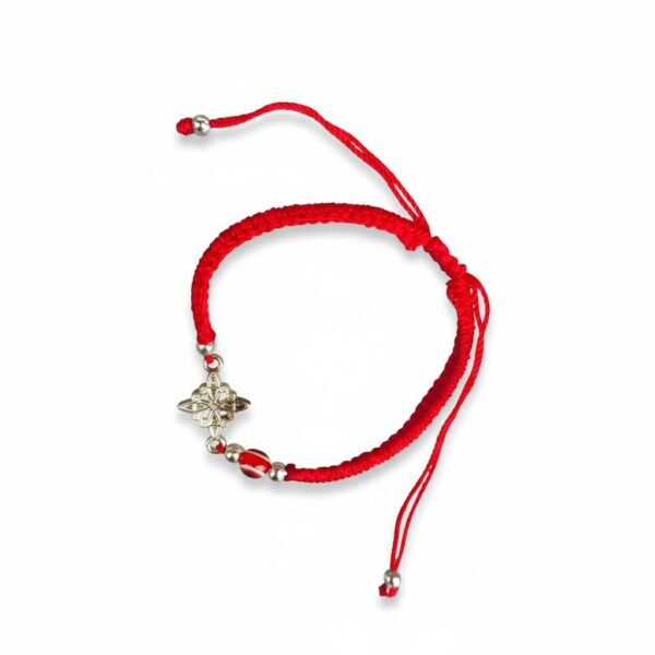 Pulsera de protección múltiple: Nudo celta, ojo turco y hilo rojo