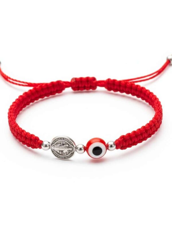 Pulsera de doble protección: San Benito, ojo turco y la energía del rojo