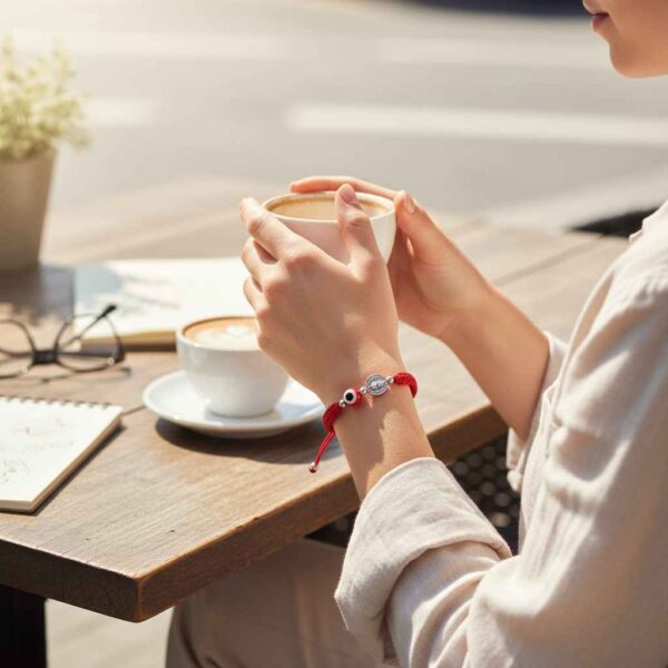 Pulsera de doble protección: San Benito, ojo turco y la energía del rojo